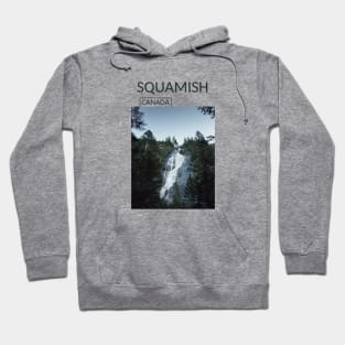 Squamish British Columbia Canada Nature Waterfall Souvenir Present Gift for Canadian T-shirt Apparel Mug Notebook Tote Pillow Sticker Magnet Hoodie